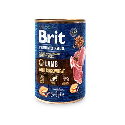 Brit Konzerva pro psy jehněčí pohanka 400 g