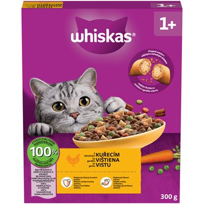 Whiskas Granule s kuřecím 300 g