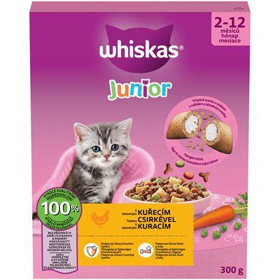 Whiskas Granule Junior kuře 300 g