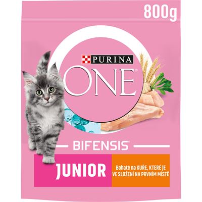 PURINA ONE Bifensis Junior granule pro koťata kuře rýže 800/750 g