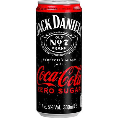 JACK DANIEL'S & Coke Zero 5 %12 x 330 ml