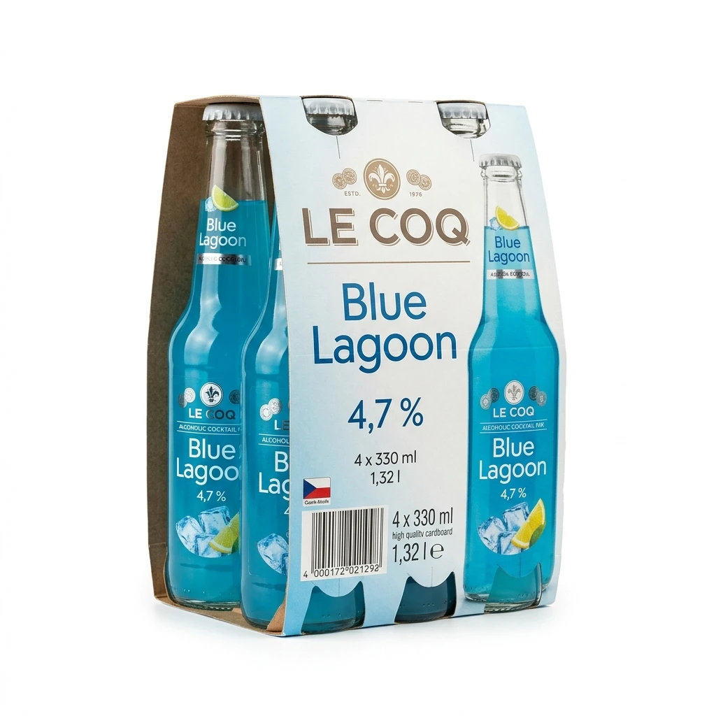 LE COQ Blue Lagoon 4,7 % 4 x 330 ml