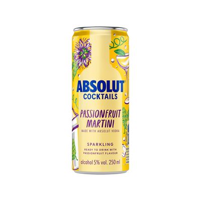 ABSOLUT Passion Fruit/maracuja 5 % 12 x 250 ml