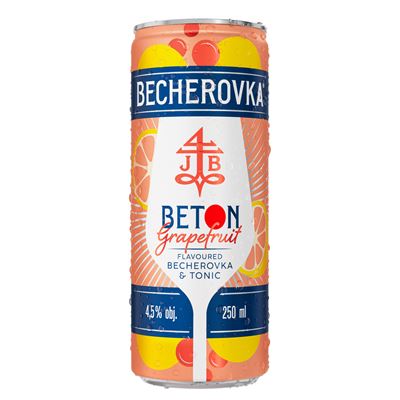 BECHEROVKA Beton Grapefruit 4,5 % 6 x 250 g