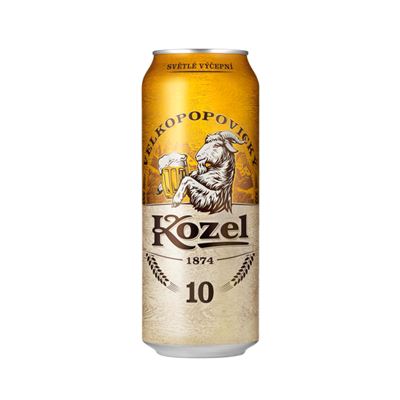 VELKOPOPOVICKÝ Kozel Pivo světlé výčepní 6 x 500 ml plech