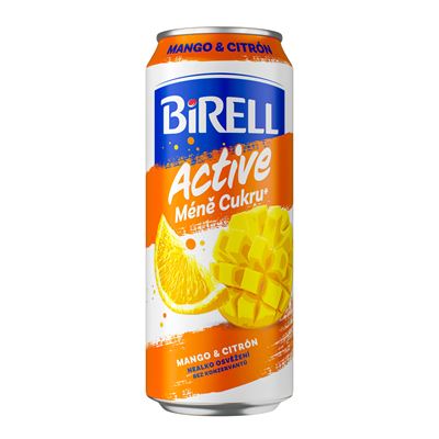 BIRELL Active Mango citron 4 x 500 ml plech