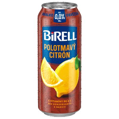 BIRELL Polotmavý citrón 6 x 500 ml plech multipack
