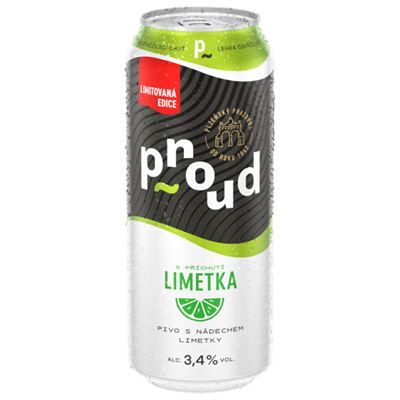 Proud limeta 4 x 500 ml plech multipack