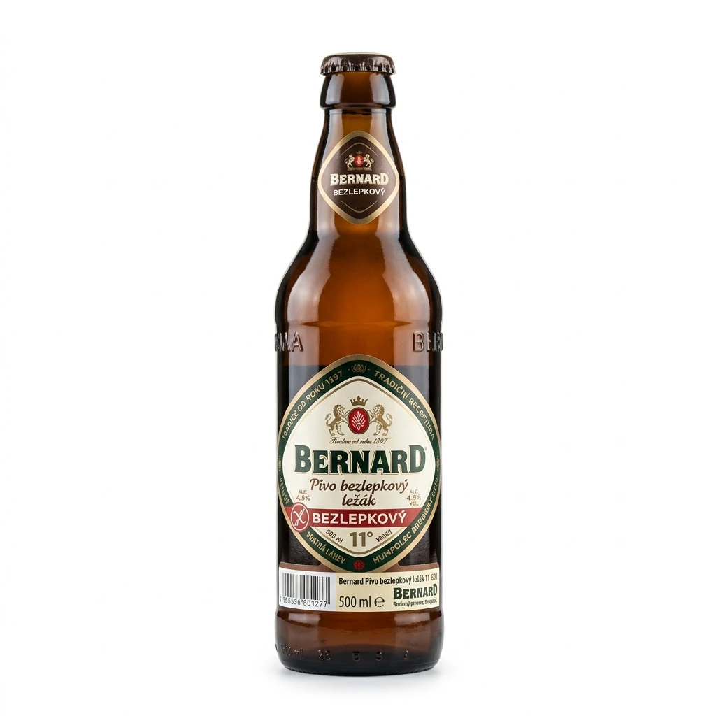 BERNARD Pivo bezlepkový ležák 11 x 500 ml vratná láhev