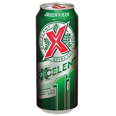Excelent Ležák 11° pivo 24 x 500 ml plech