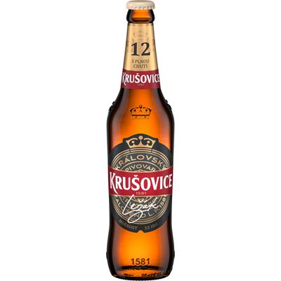 KRUŠOVICE Pivo světlý ležák 12° pivo 20 x 500 ml vratná láhev