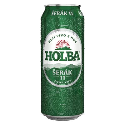HOLBA Šerák Pivo 24 x 500 ml plech
