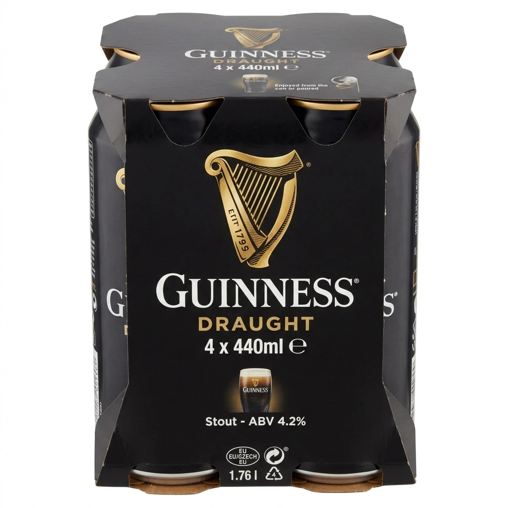 GUINNESS Pivo Draught 4 x 440 ml
