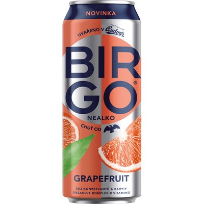 BIRGO Grapefruit nealkoholické 24 x 500 ml plech