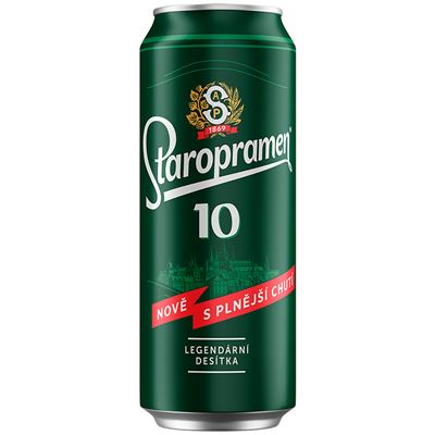 Staropramen 10° Pivo světlé výčepní 6 x 500 ml plech