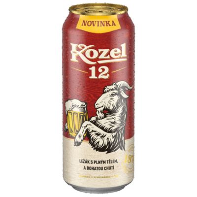 Kozel 12 pivo 6 x 500 ml plech multipack