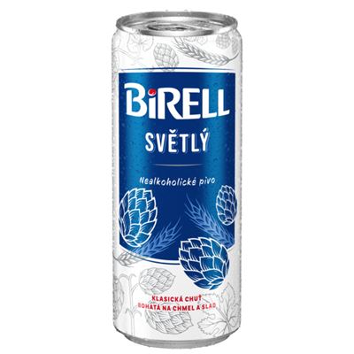 BIRELL Světlý pivo 4 x 330 ml multipack plech