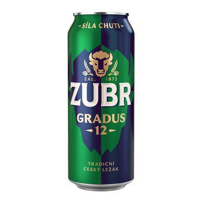 Zubr Gradus pivo 6 x 500 ml plech multipack