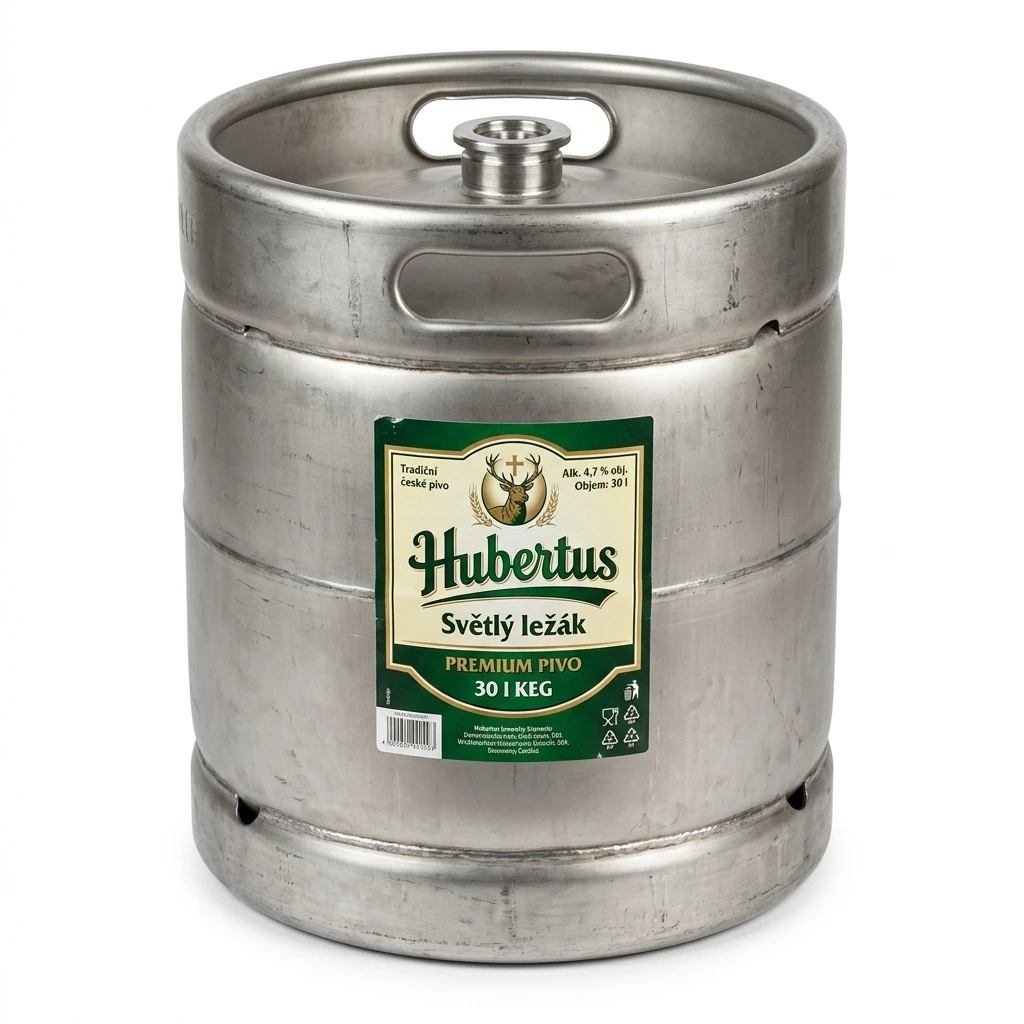 Hubertus Světlý ležák premium pivo 30 l KEG