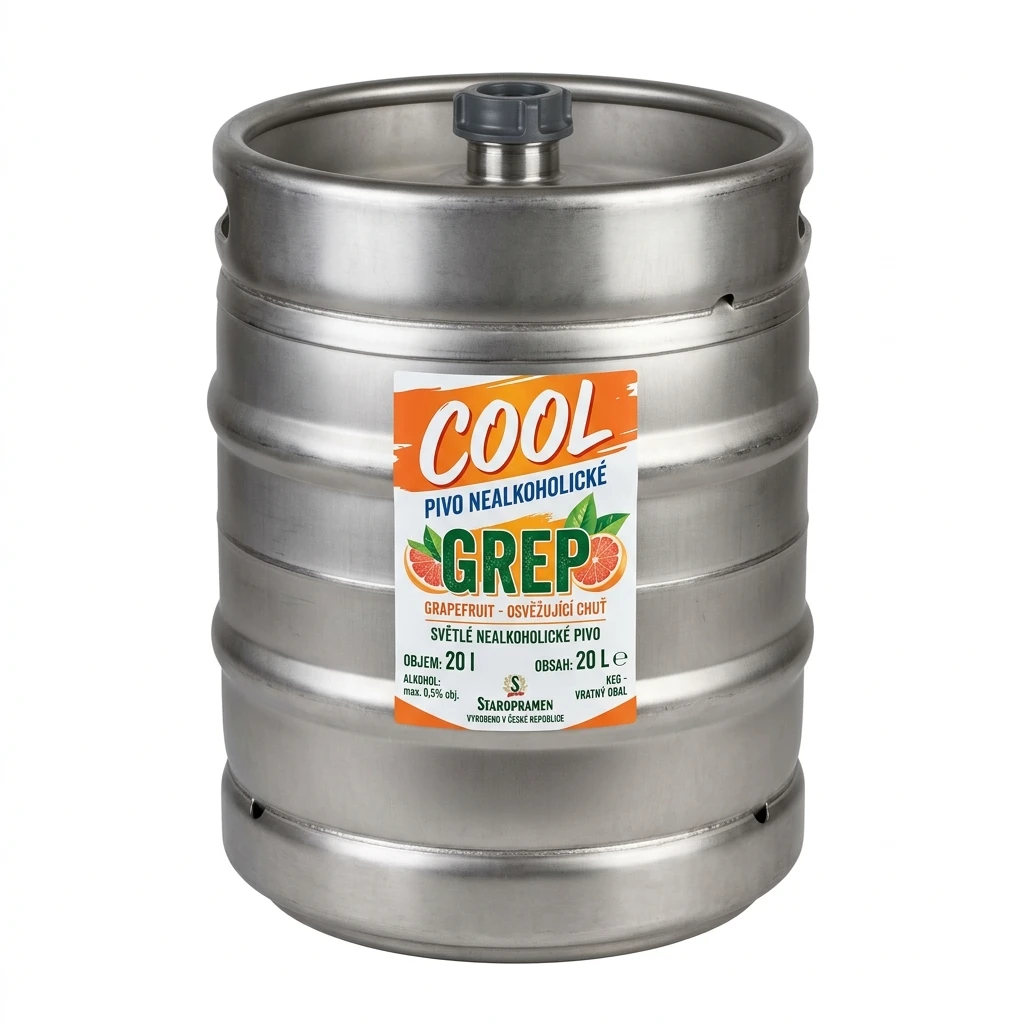 Cool Pivo nealkoholické grep 20 l KEG