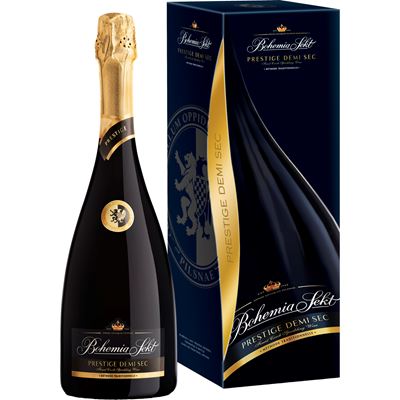 Bohemia Sekt Prestige demi sec 6 x 750 ml dárkové balení