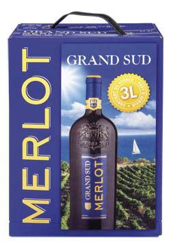 GRAND SUD Merlot 4 x 3 l BiB