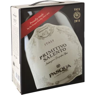 PASQUA Primitivo Salento IGT červené víno 3 l BIB