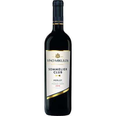 VÍNO MIKULOV Sommelier club Merlot pozdní sběr 750 ml