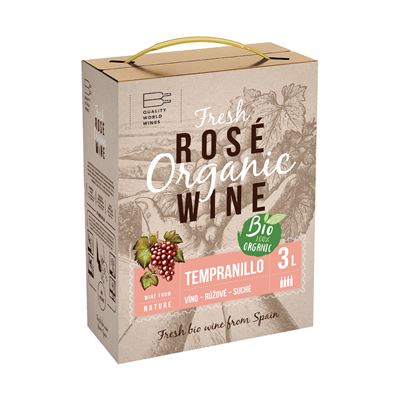 Tempranillo BIO růžové 3 l BiB