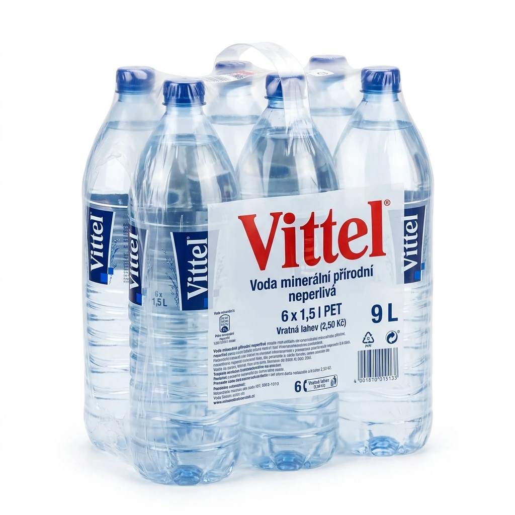 Vittel Voda minerální neperlivá 6 x 1,5 l PET