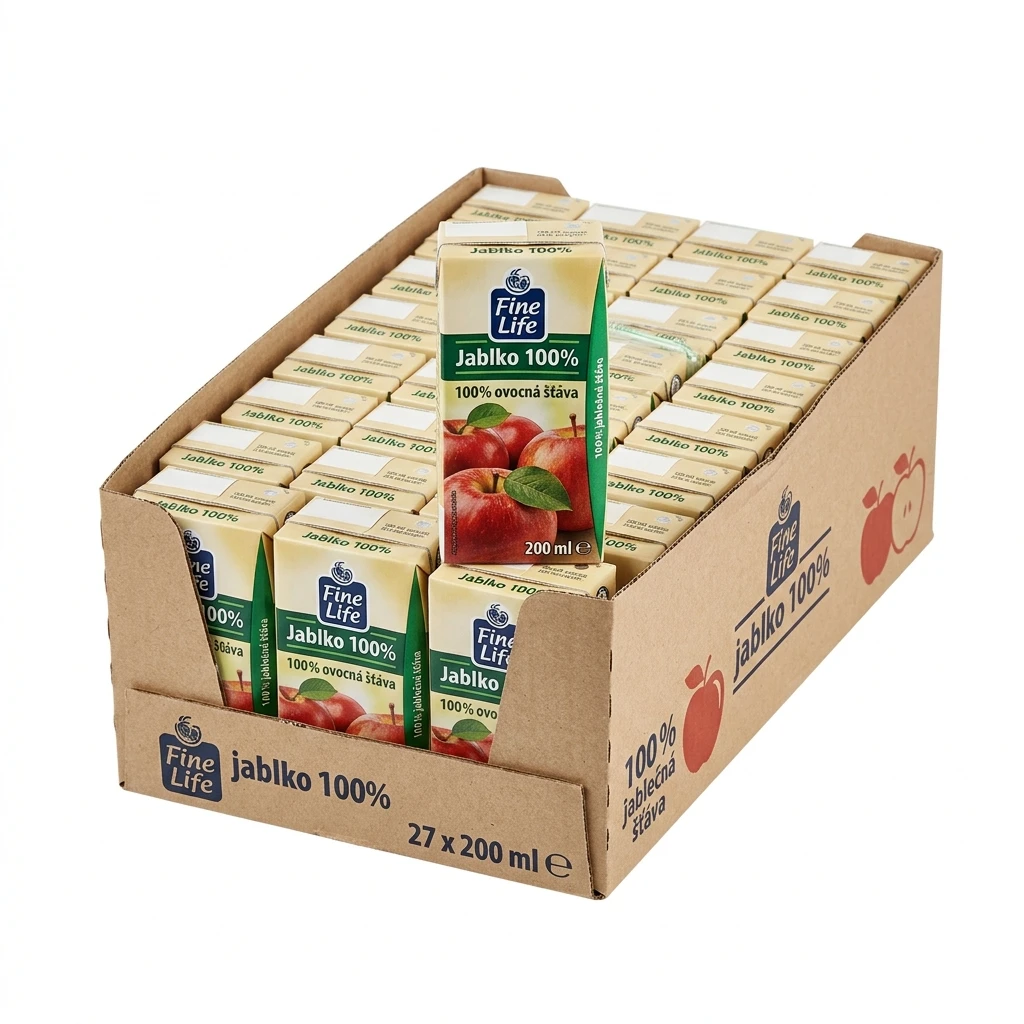 Fine Life jablko 100% 27 x 200 ml