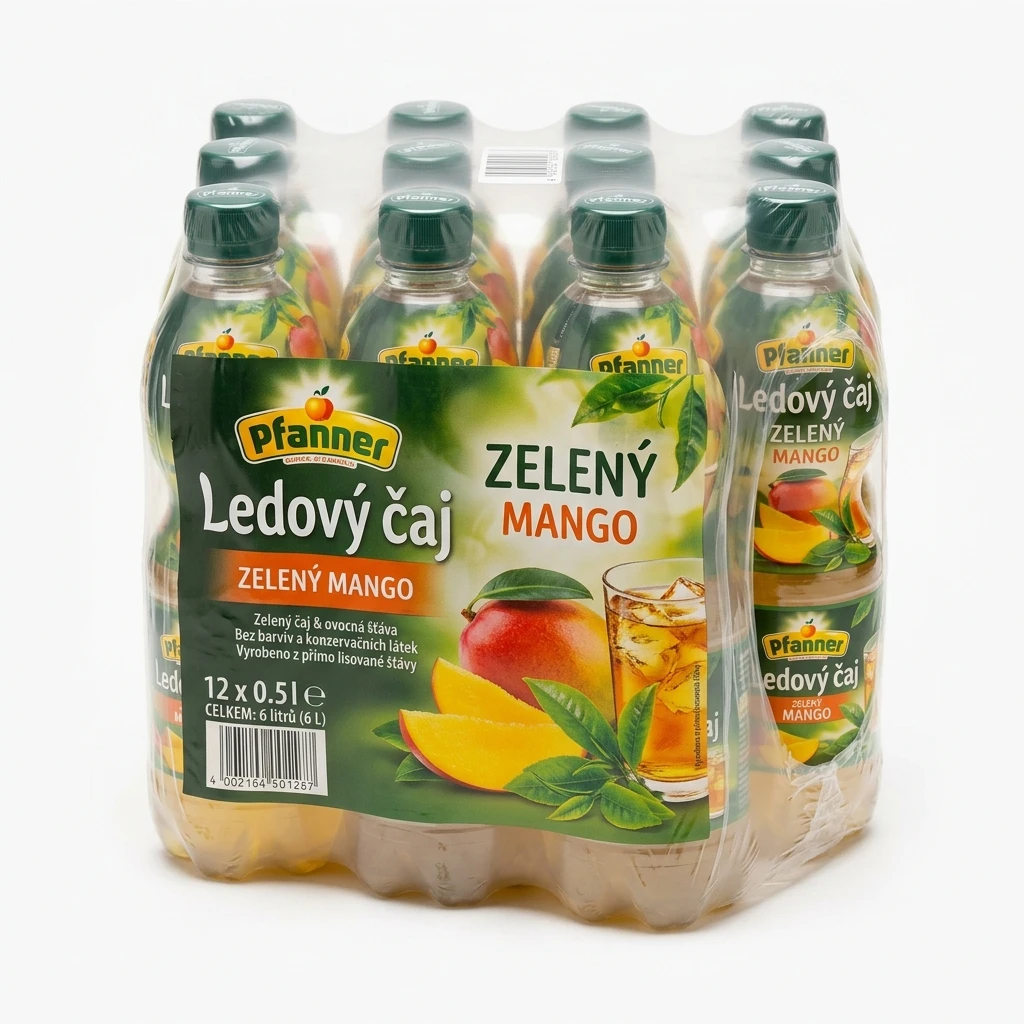 Pfanner Ledový čaj zelený mango 12 x 500 ml
