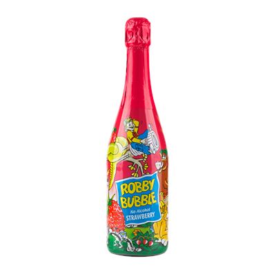 ROBBY BUBBLE Jahoda Nápoj dětský šumivý 6 x 750 ml