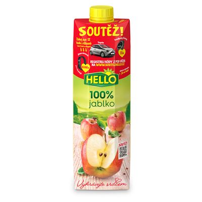 HELLO Jablko 100 % džus 12 x 1 l