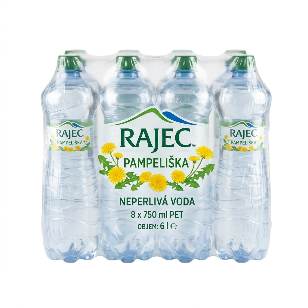 Rajec Pampeliška neperlivá voda 8 x 750 ml PET