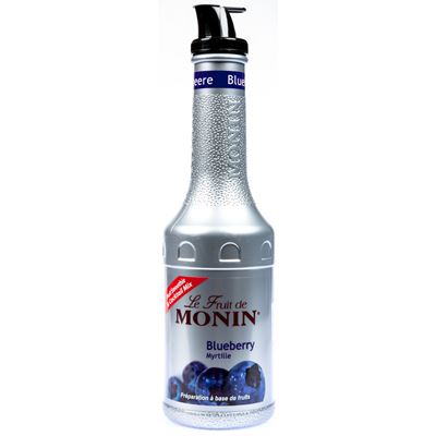MONIN Puré Fruit koktejlový sirup borůvka 1 l