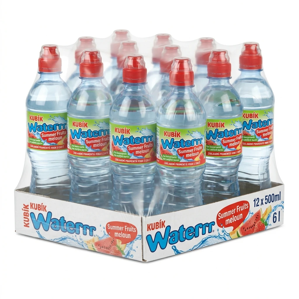KUBÍK Waterrr Summer Fruits meloun 12 x 500 ml