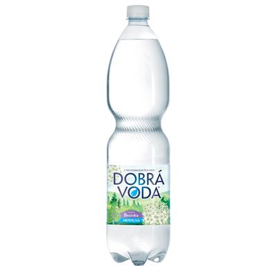 DOBRÁ VODA Ochucená bezinka neperlivá 6 x 1,5 l