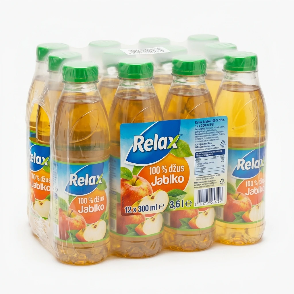 Relax Jablko 100 % džus 12 x 300 ml PET