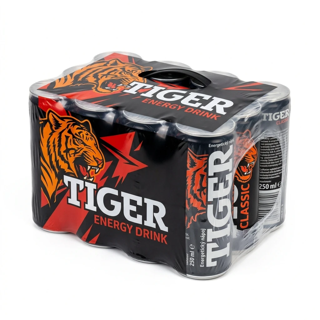 TIGER Energy drink energetický nápoj 12 x 250 ml plech