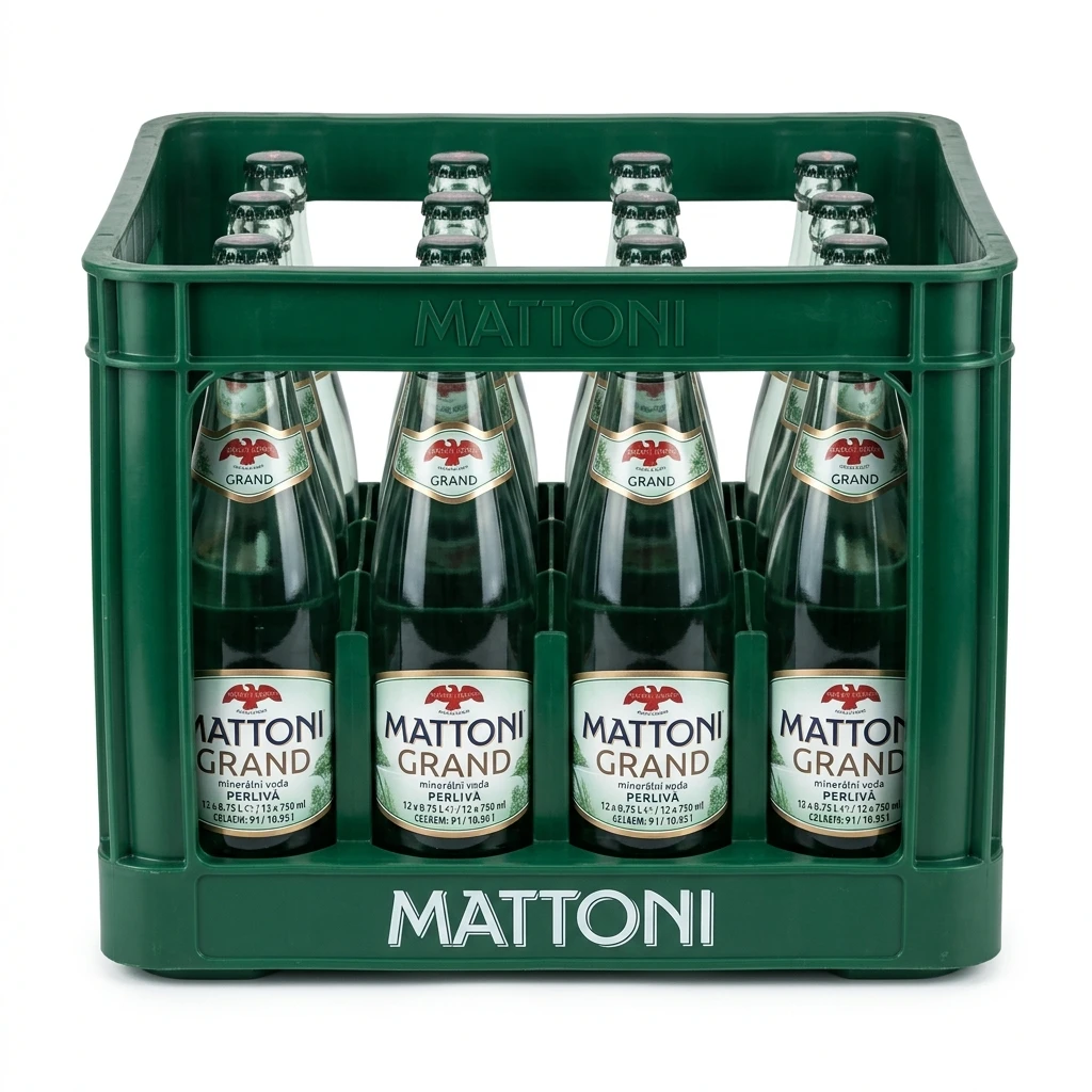 MATTONI Grand minerální voda perlivá 12 x 750 ml vratná láhev