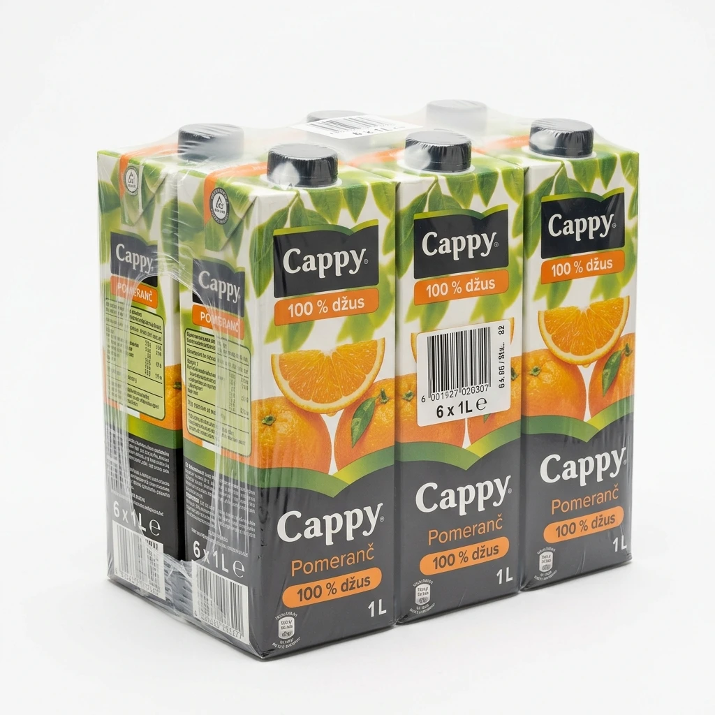 Cappy Pomeranč 100 % džus 6 x 1 l