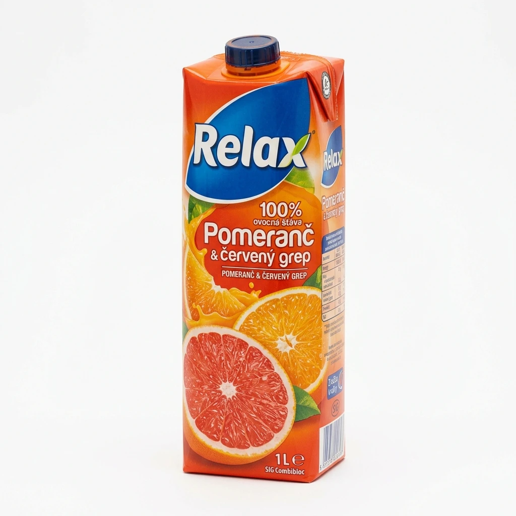 Relax Pomeranč červený grep 12 x 1 l