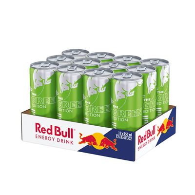 Red Bull Green Edition energetický nápoj 12 x 250 ml plech