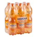 HANÁCKÁ KYSELKA Voda minerální ochucená pomeranč 6 x 1,5 l