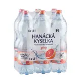 HANÁCKÁ KYSELKA Voda minerální ochucená grep 6 x 1,5 l