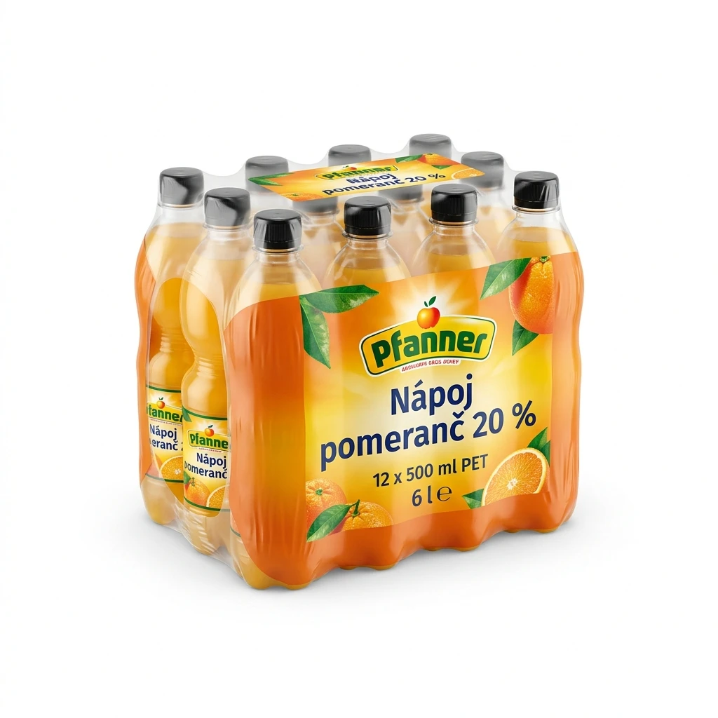 Pfanner Nápoj pomeranč 20 % 12 x 500 ml PET