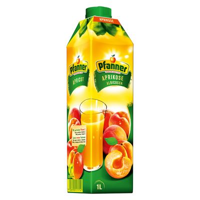 Pfanner Nektar meruňka 40 % 8 x 1 l
