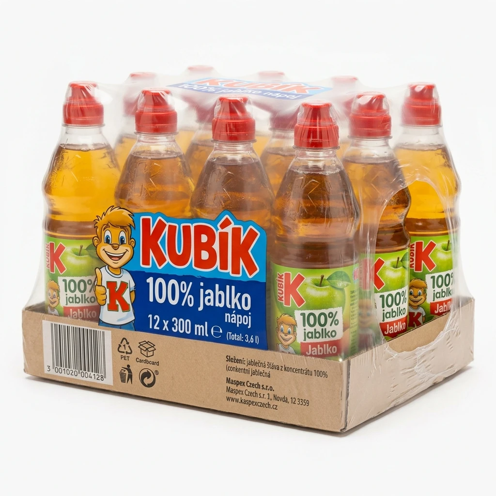 KUBÍK 100 % jablko nápoj 12 x 300 ml