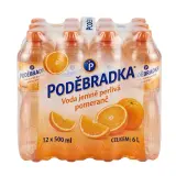 PODĚBRADKA Voda jemně perlivá pomeranč 12 x 500 ml